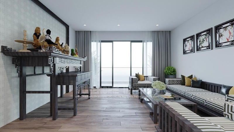Mẫu bàn thờ đẹp cho phòng thờ hiện đại